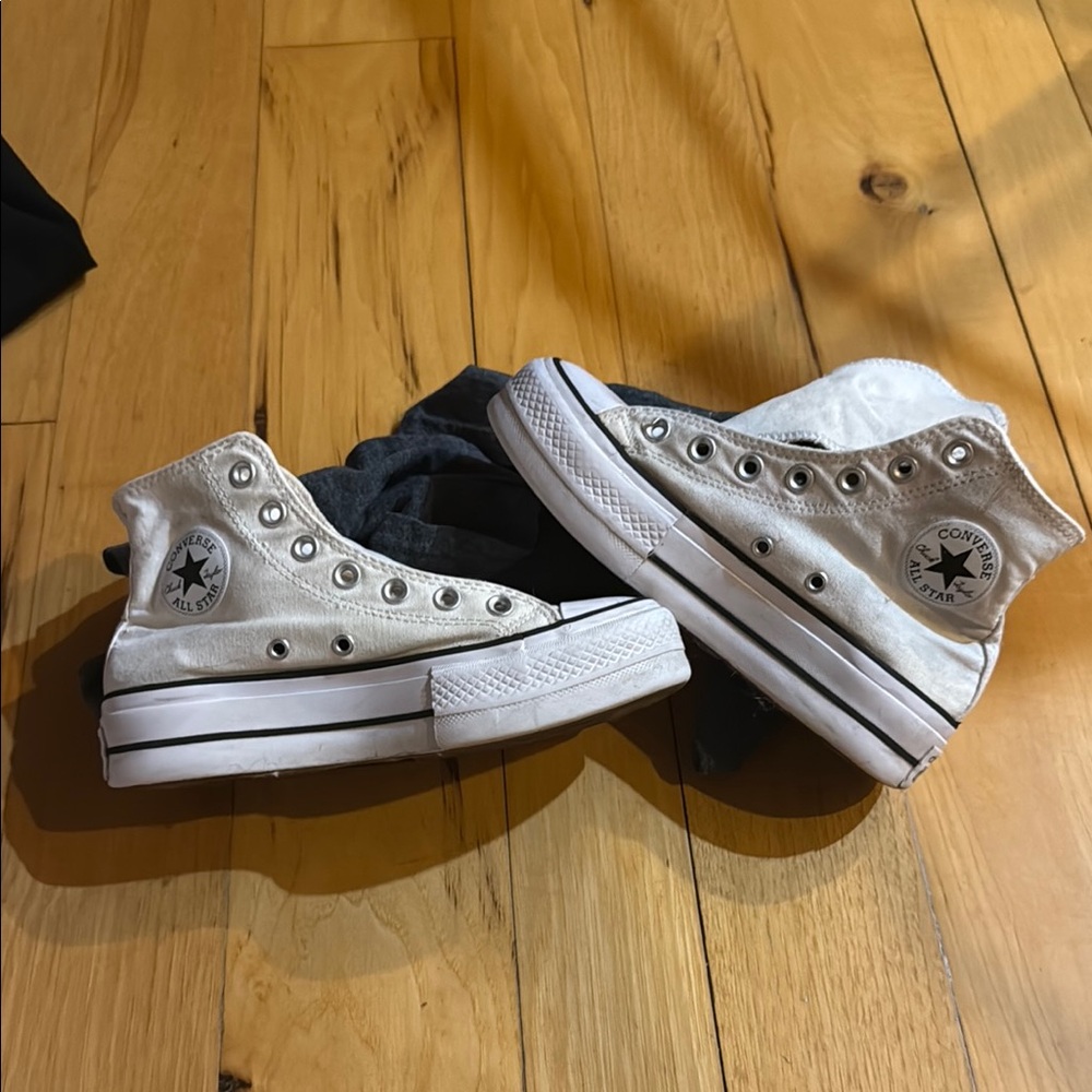 White High-Top Sneakers